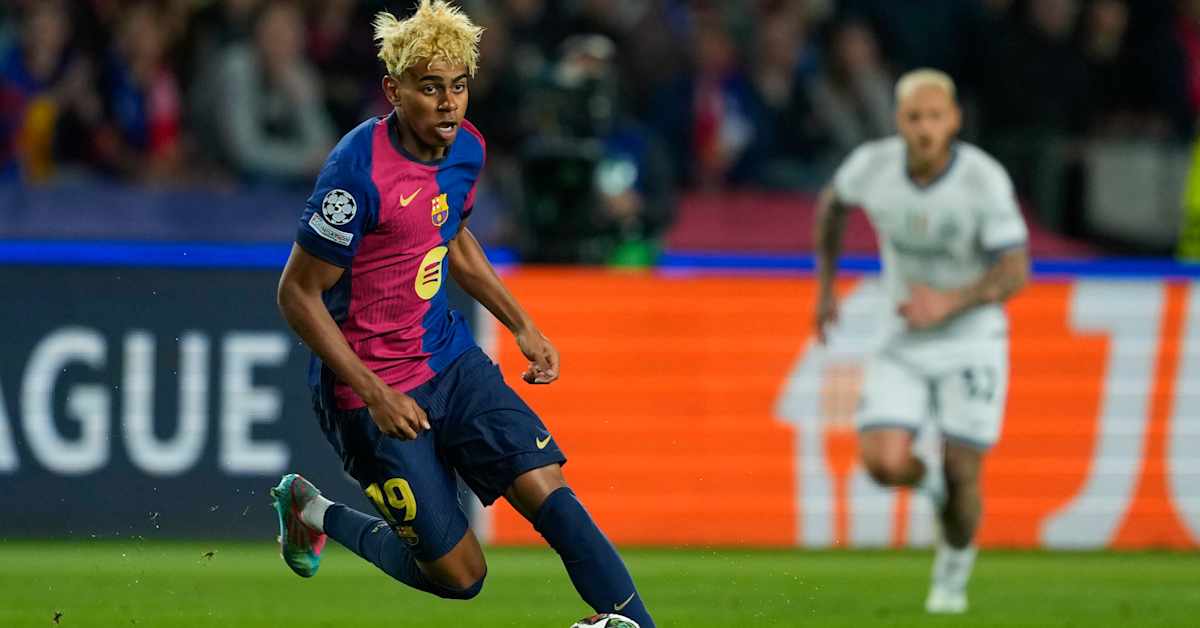 Lamine Yamal hyllas efter fotbollsmästerverk - Barcelona och Inter Milano spelar oavgjort i Champions League