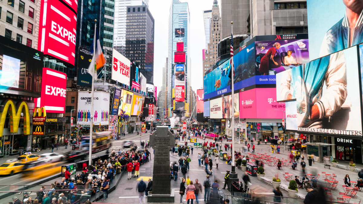 Times Square New Yorkissa.
