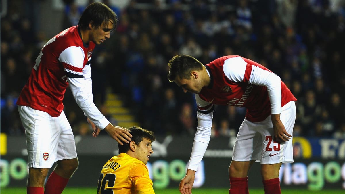 Emiliano Martinez, Miquel Ignasi ja Carl Jenkinson.