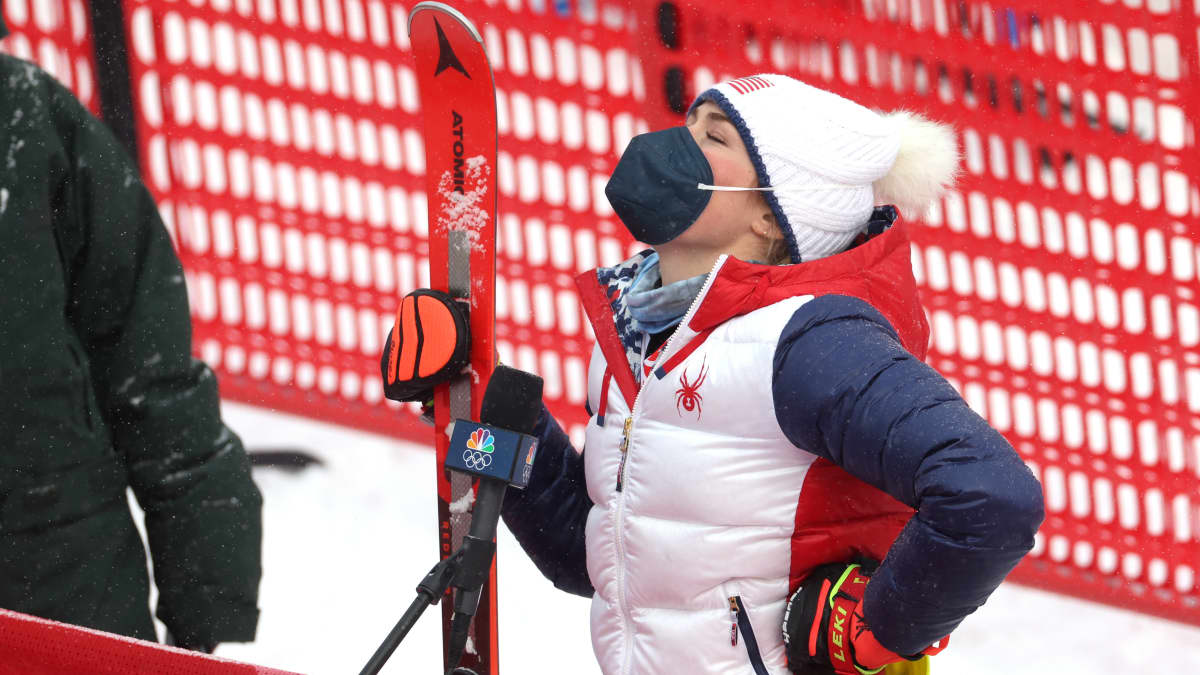 Mikaela Shiffrin Pekingin olympialaisissa.