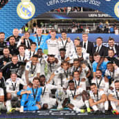 Real Madrid juhli Super Cupin voittoa Helsingissä.