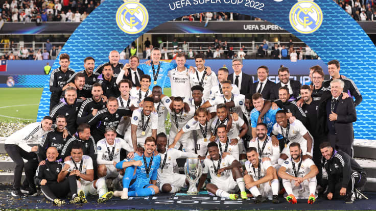 Real Madrid juhli Super Cupin voittoa Helsingissä.