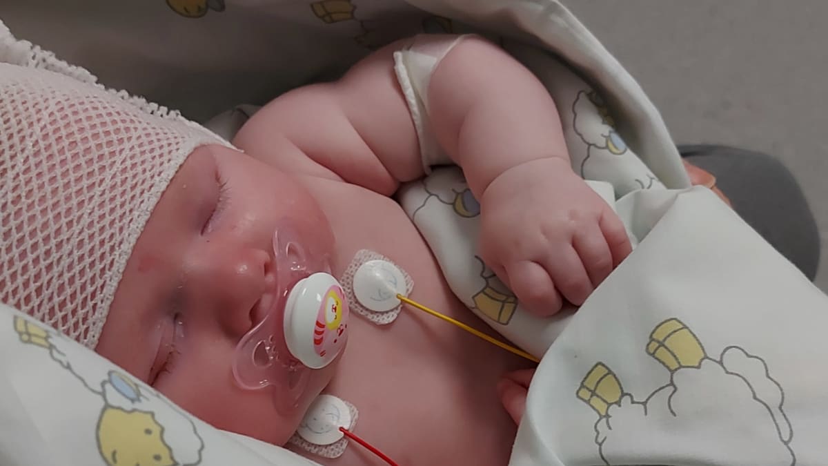 Teija Kauton pikkuvauva joutui noron takia sairaalahoitoon.