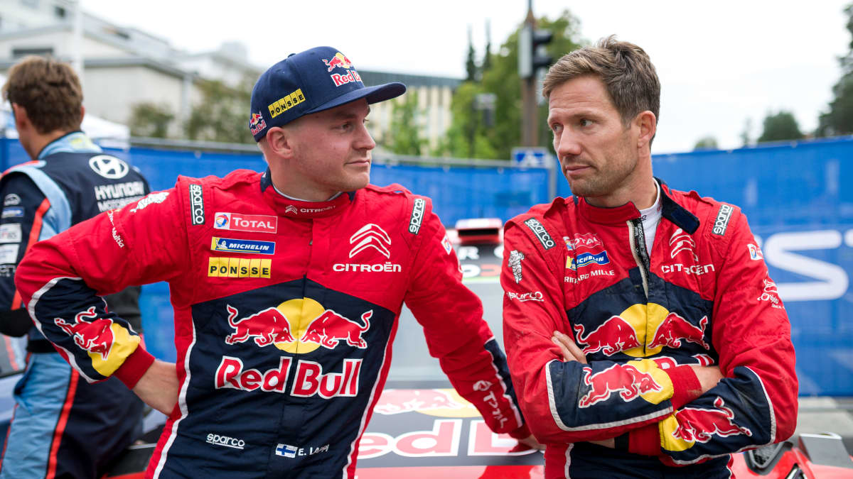 Esapekka Lappi och Sebastien Ogier.