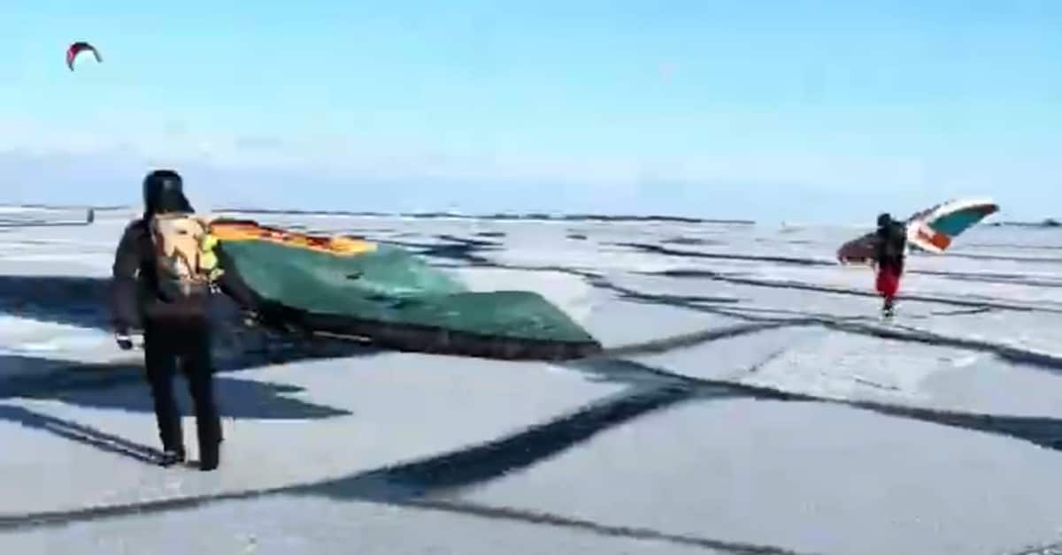 Siipipurjehtijat joutuivat merihätään, kun jää alkoi halkeilla – kokenut jäällä liikkuja kertoo vaaranpaikoista