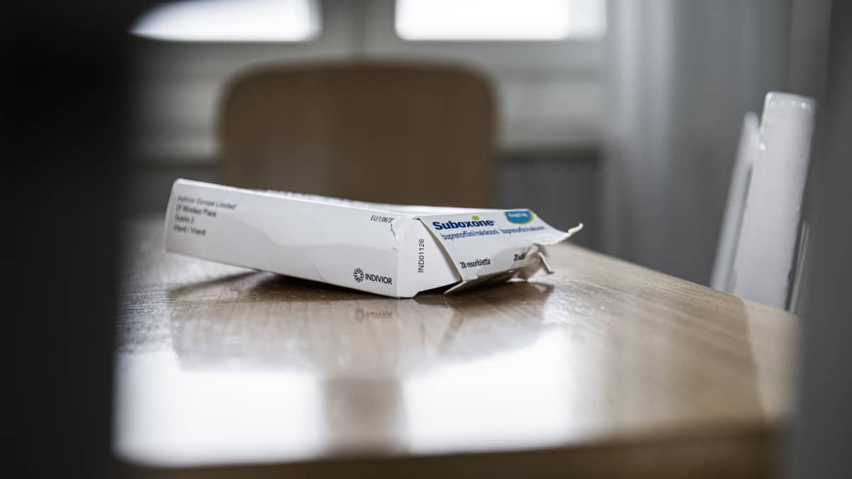 Käytetty Suboxonepakkaus.
