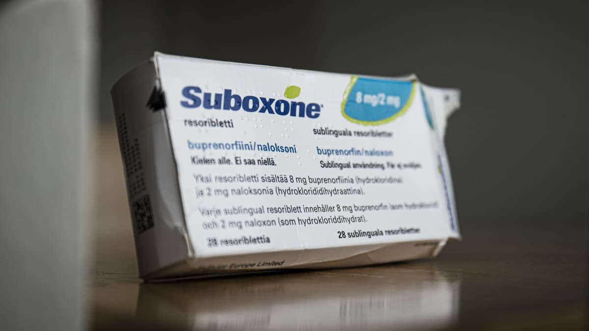Käytetty Suboxonepakkaus.
