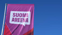 Suomi-areenan banneri