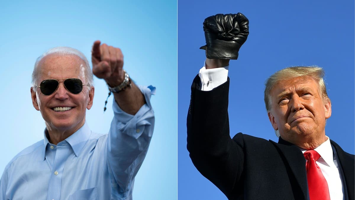 Joe Biden ja Donald Trump.