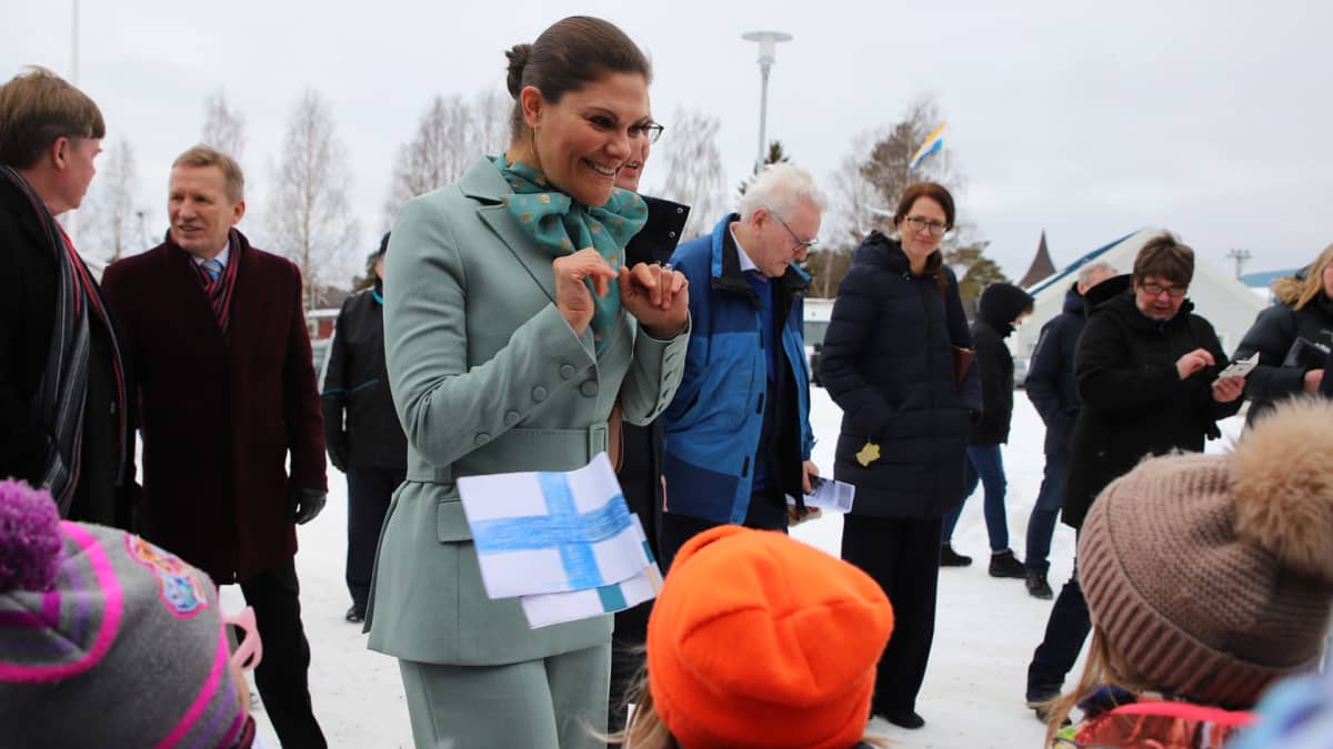 Kruununprinsessa Victoria Ruotsin Pellossa.