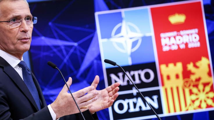 Stoltenbergin puhe avaa Naton huippukokouksen Madridissa