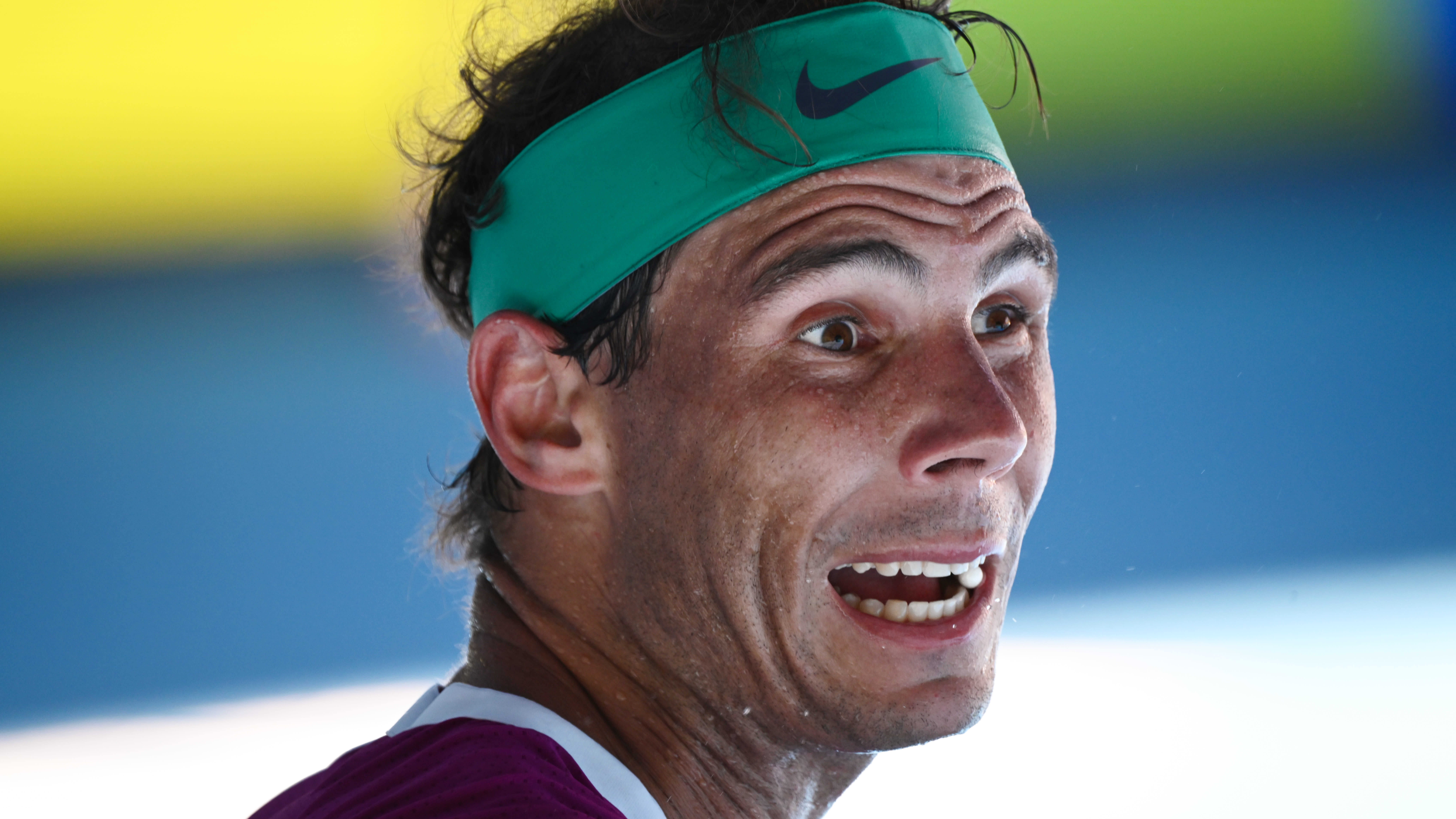 Rafael Nadal lähikuvassa. 