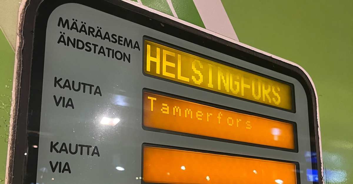 Ilkivalta katkaissut junaliikenteen Tampereen ja Parkanon välillä