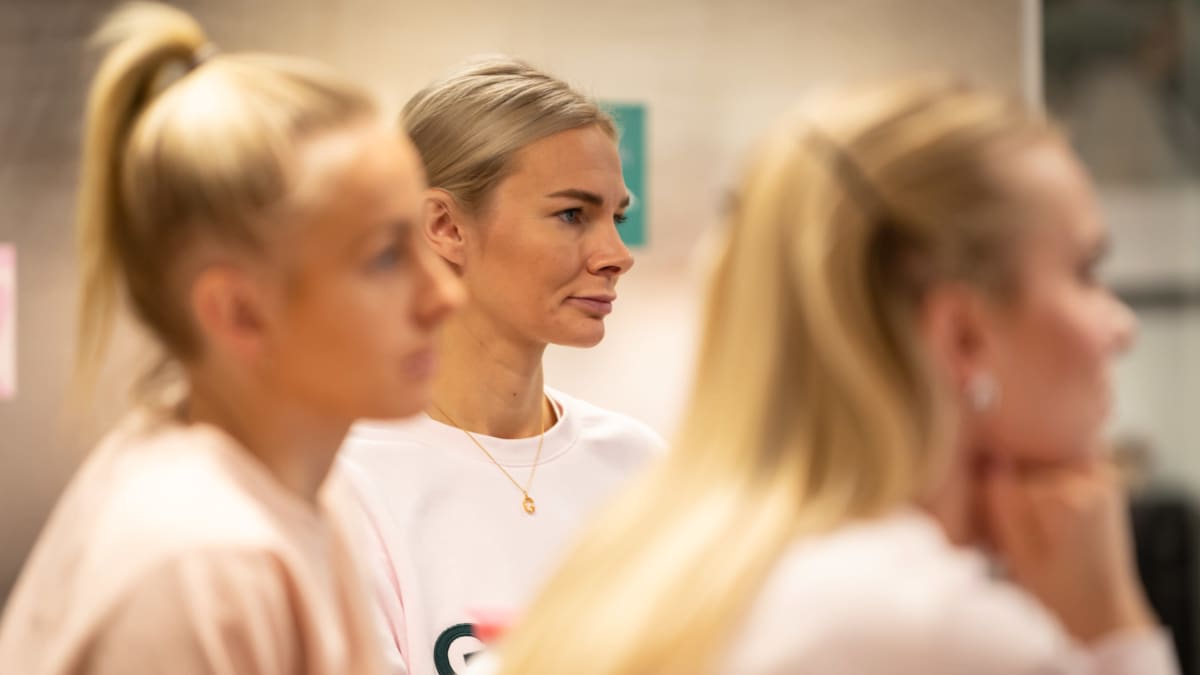 Sandra Lounamaa Gubben aamupalaverissa.