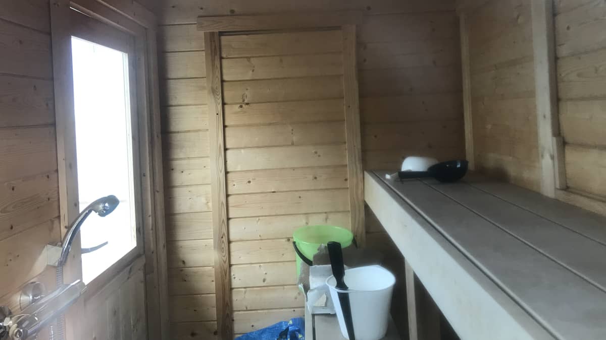 Saunalautan sauna Vesijärven satamassa, Lahdessa