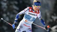 Frida Karlsson kuvattuna Oberstdorfin MM-kisoissa 2021.
