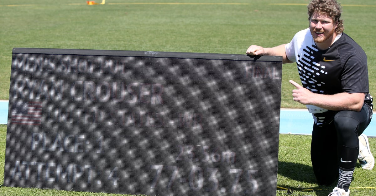 Ryan Crouser teki kuulantyönnön maailmanennätyksen ennätys parani 19