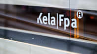 Kela's logo on one of their office windows.