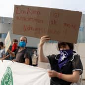 Ilmastoaktivistit protestoivat Berliinissä elokuussa.