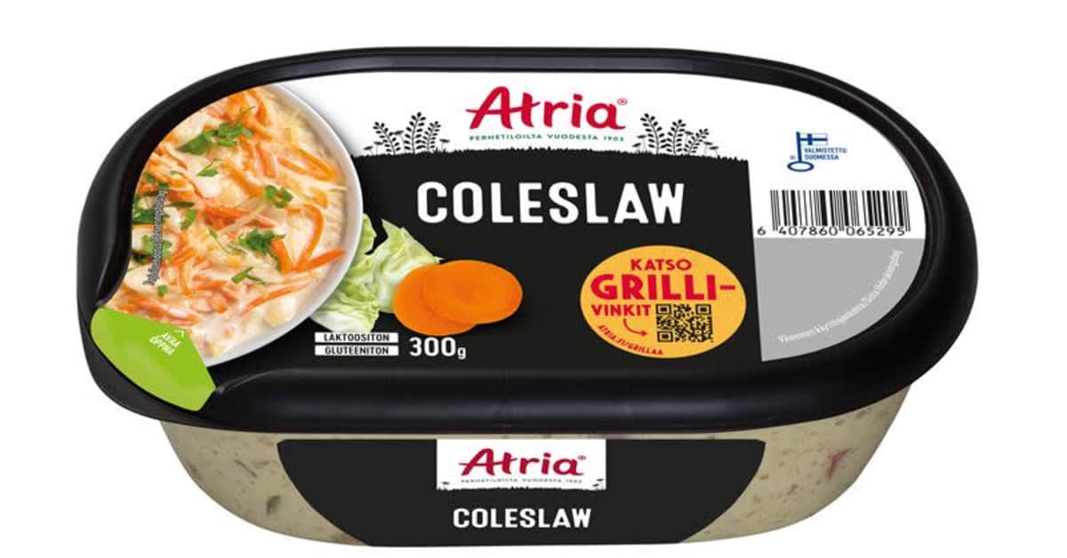 Atria vetää myynnistä erän kaali-porkkanasalaattia