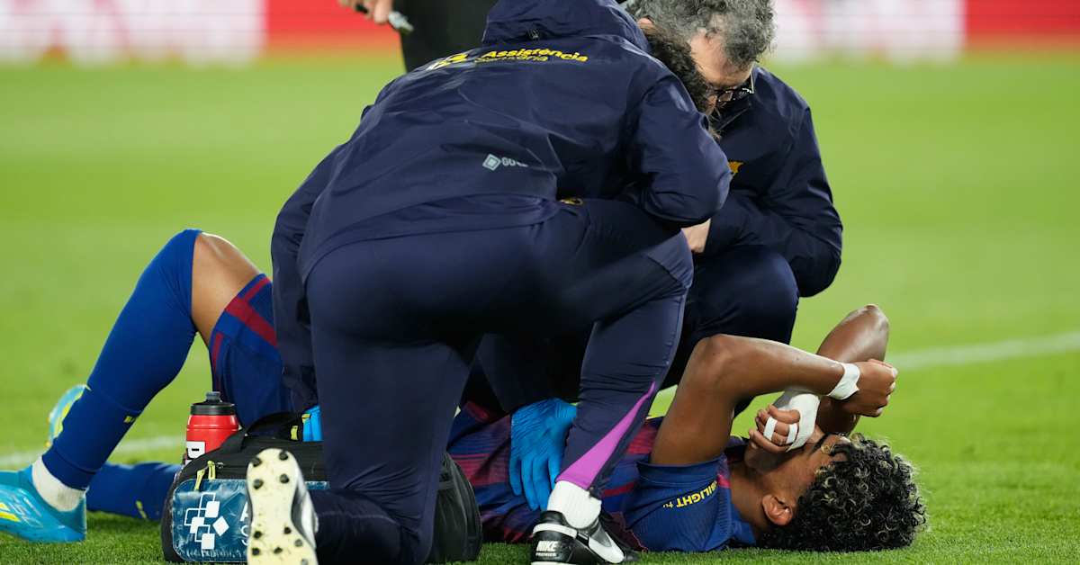 Lamine Yamal teki rangaistuspotkumaalin ja lyyhistyi maahan loukkaantuneena