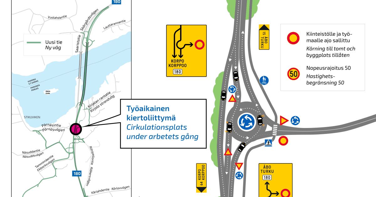 paraisten-siltaremontin-kiertotie-otetaan-k-ytt-n-itienp-iv-viikolla