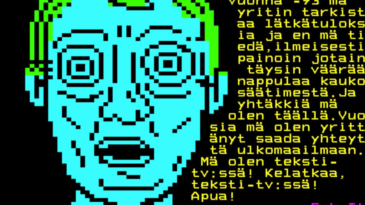 Pikselinaama teksti-tv:ssä