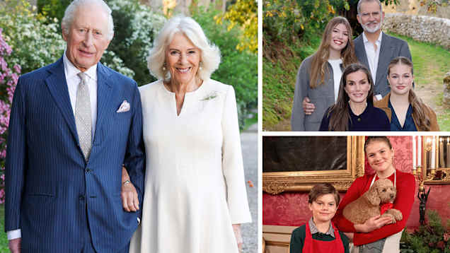 Euroopan kuninkaallisten virallisia joulukorttikuvia.