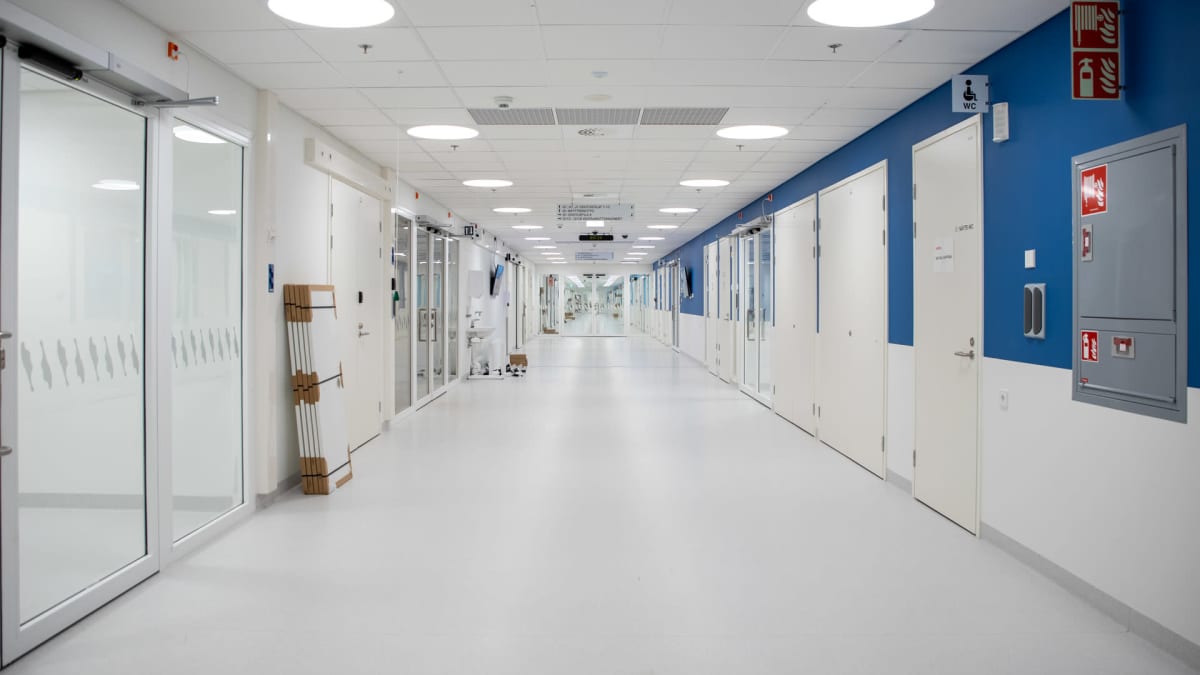 Uuden sairaala Novan käytävä