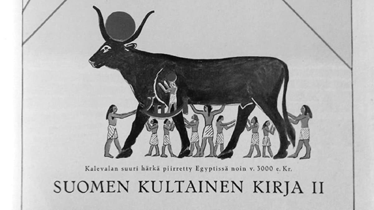 Sigurd Wettenhovi-Aspan Kalevala ja Egypti: Suomen Kultainen Kirja II -kirjan kantta. 