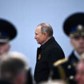 Vladimir Putin Voitonpäivän juhlissa 9. toukokuuta. 