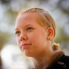 Karting-kuljettaja Amanda Sallinen.
