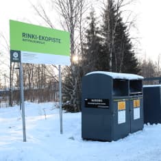 Kemin Prisman kierrätys rinki-ekopiste