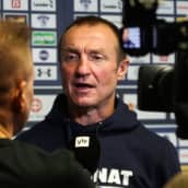  A-maajoukkueen GM Jere Lehtinen kuvassa.