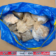  Amphetamines seized by police.