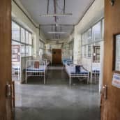 Erikoisosasto epäillyille apinarokkotapauksille Kasturban sairaalassa Mumbaissa 24. toukokuuta.