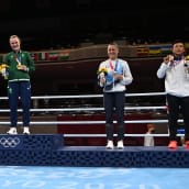 Mira Potkonen sai olympiamitalin kaulaansa