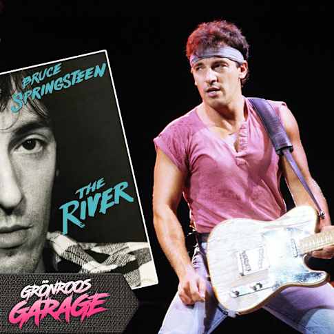 Bruce Springsteen och Clarence Clemons live samt The Rivers skivkonvolut.