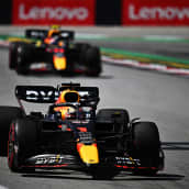 Red Bullin kaksikko Barcelonan GP:ssä 22.5.2022.