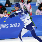 Tero Seppälä Pekingin olympialaisten normaalimatkalla.