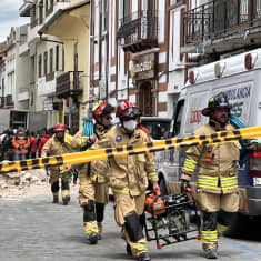 Maanjäristyksen tuhoja Ecuadorin Cuencassa 18. maaliskuuta 2023.