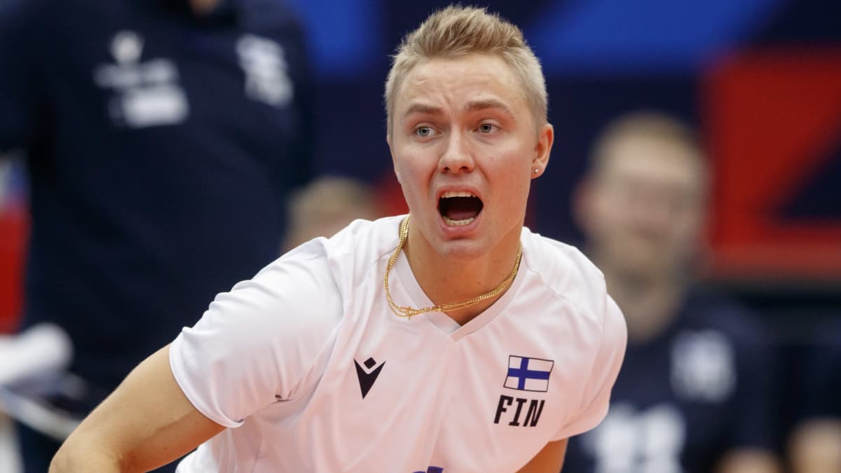 Lauri Kerminen i landslaget 2021.