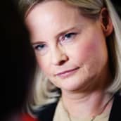 Perussuomalaisten puheenjohtaja Riikka Purra.