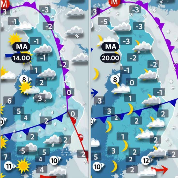 Sää Alahärmä – Sääennusteet ja sadetutka – Yle