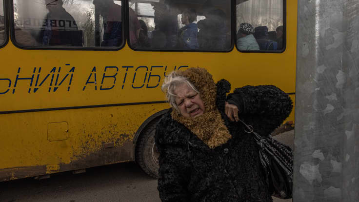 Mariupolista evakoituja saapui Zaporižžjaan