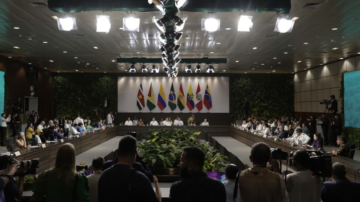 Abertura do Amazon Summit na terça-feira, em Belém.