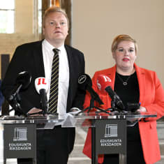Harry Harkimo (MN), Antti Kurvinen (Cen) and Annika Saarikko (Cen). 