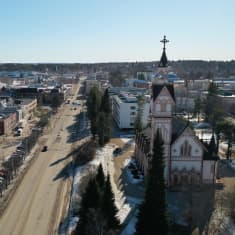 Ilmakuvaa Kajaanista 