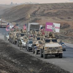 Syyriassa vetäytyneitä Yhdysvaltain joukkoja Pohjois-Irakissa lokakuussa 2019.