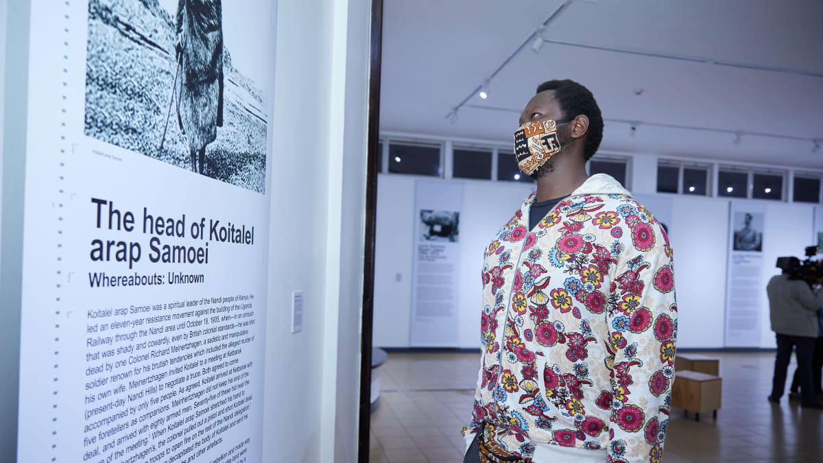 Nandi-heimon johtajan kallo on yksi Keniasta viedyistä esineistä, joita vaaditaan takaisin, kerrotaan nairobilaisnäyttelyssä. 